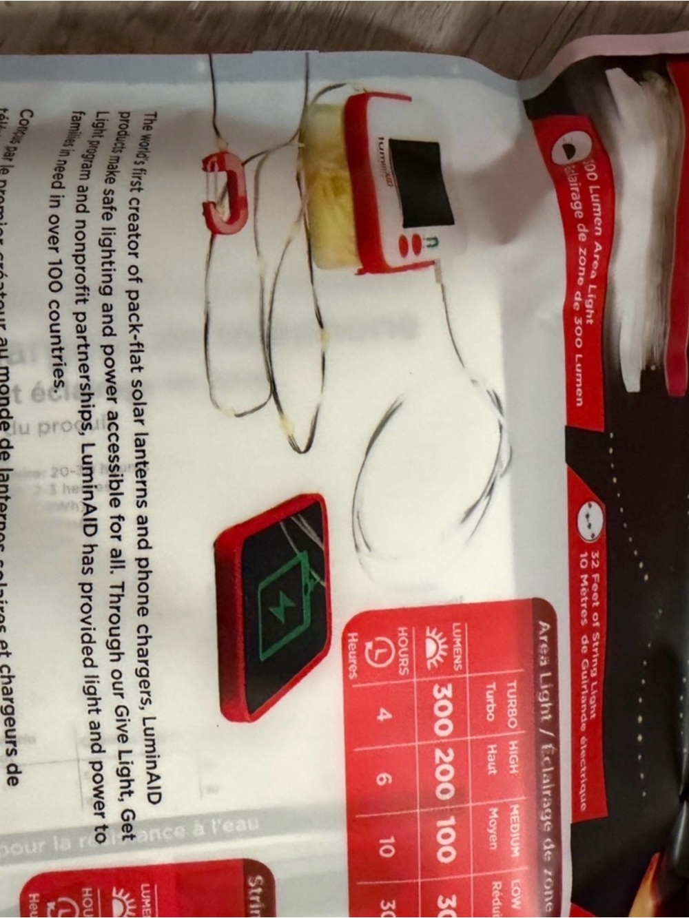 LuminAID Solar LED String Light Charger - Picture 3 of 4
